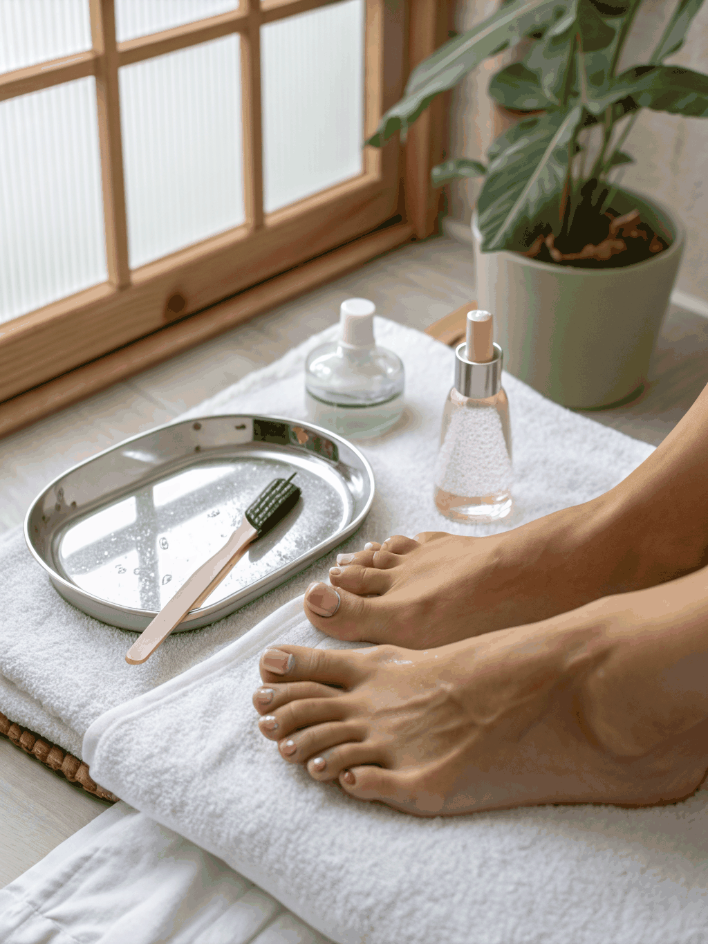 Feet resting on a coffee table while working remotely
